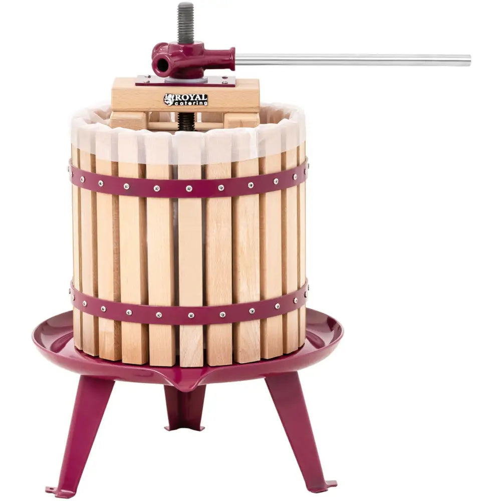 Press For Extracting Wine Juice From Fruits Handcrafted Wooden + Filter Bag 12l - 4