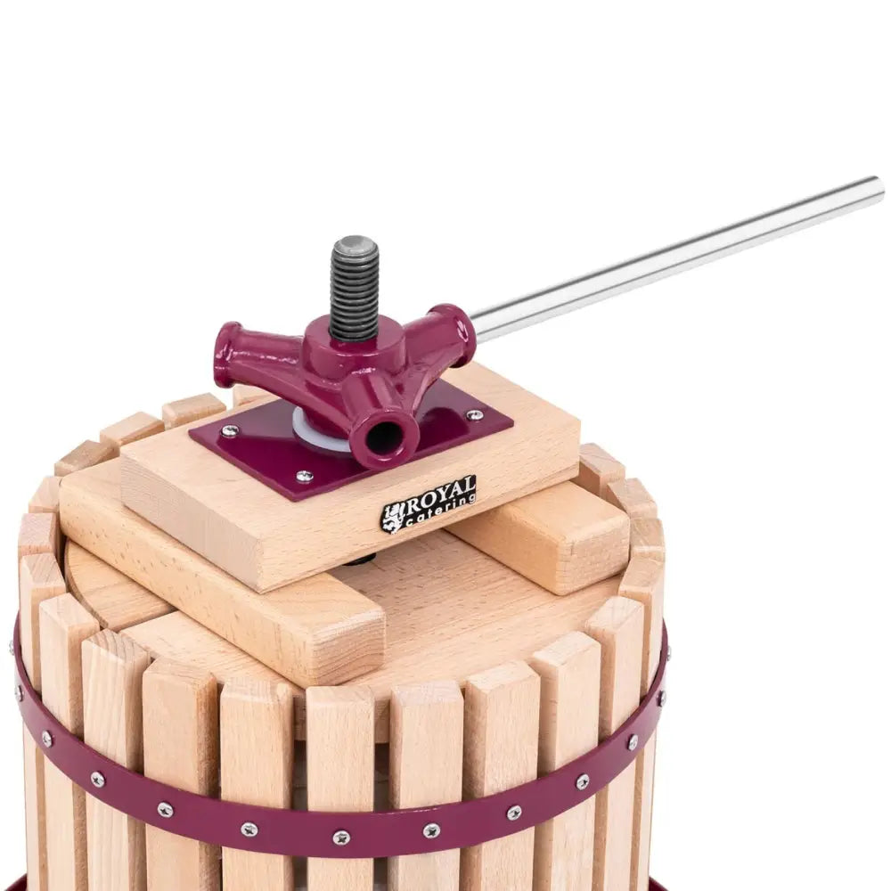 Press For Extracting Wine Juice From Fruits Handcrafted Wooden + Filter Bag 12l - 3