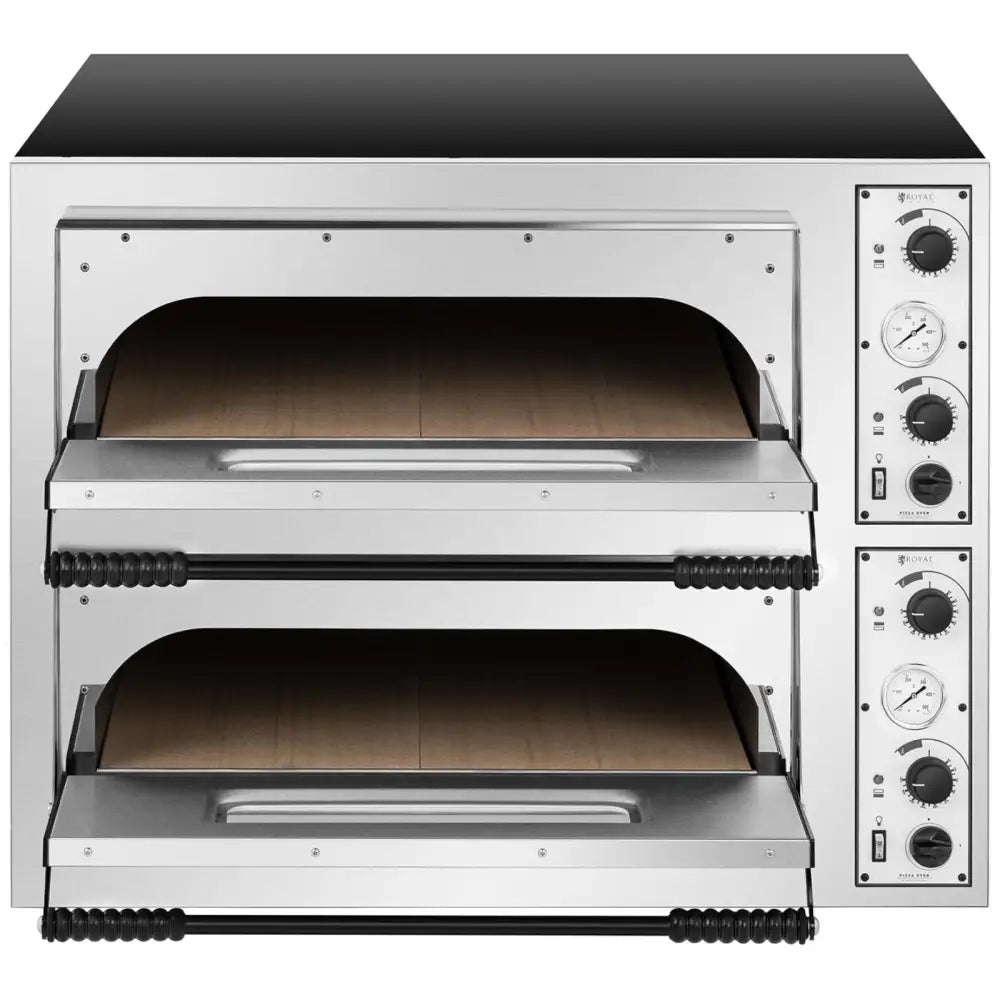 Profesjonell Dobbel Elektrisk Pizzaovn 8 Pizzaer ø 32 Cm 400 v 9400 w Fra Italia - 7