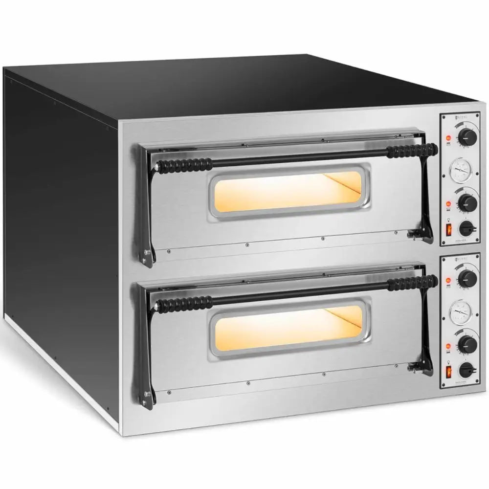 Profesjonell Dobbelt Pizzaovn - 14400 w - 2