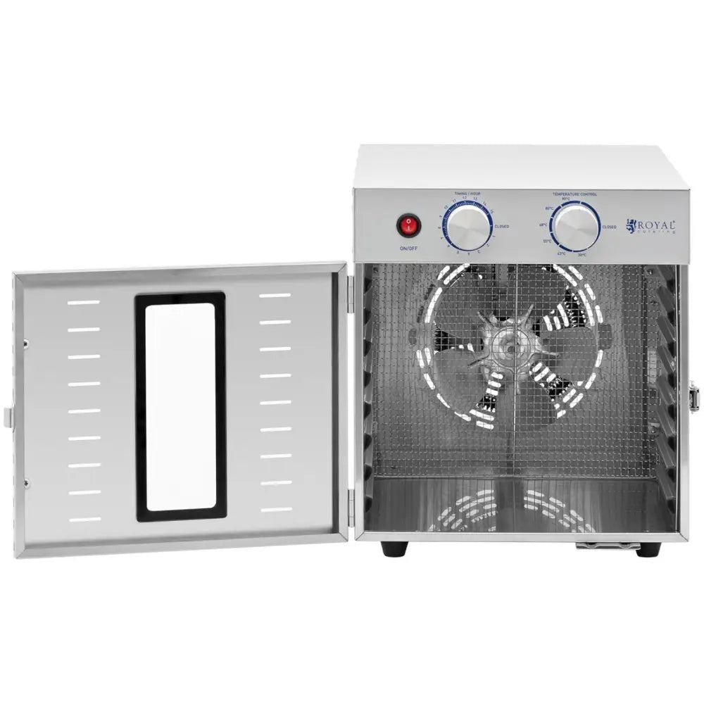 Profesjonell Matavfukter Dehydrator 8 Hyller 29x29cm 22l 800w - 3