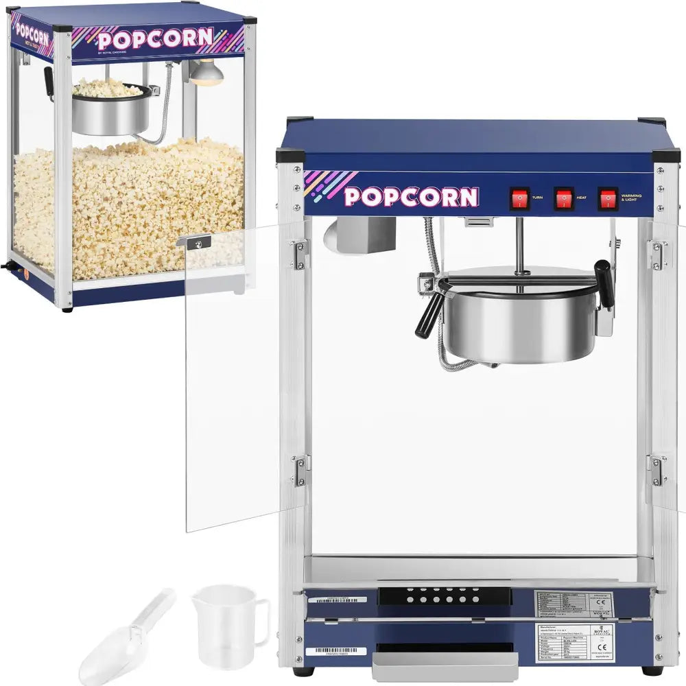 Profesjonell Popcornmaskin 1350w 8 Oz Royal Catering Rcpr-1350 - 1