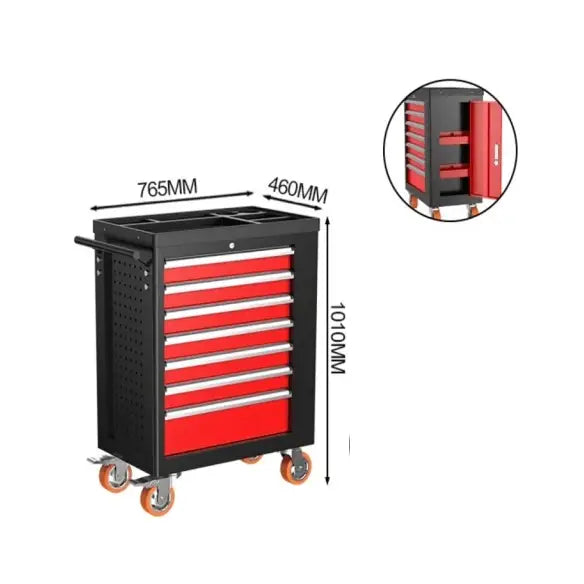 Profesjonell Verkstedvogn Med 7 Skuffer - 4