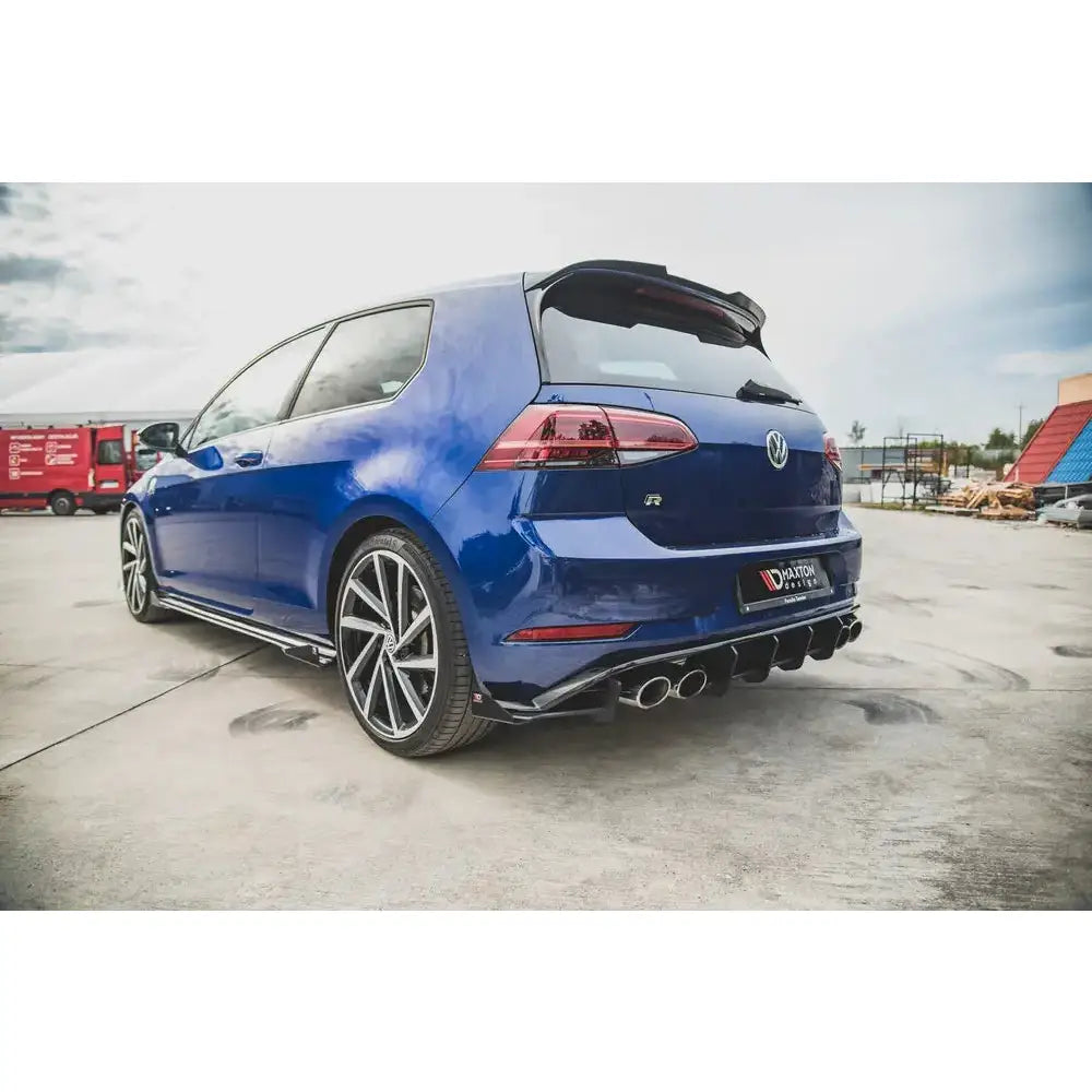 Racing Durability Rear Side Splitters + Flaps Vw Golf 7 r Facelift - 2