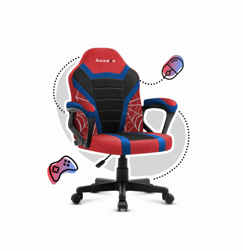 Huzaro Ranger 1.0 Spider Mesh barnestol – sidevisning med mesh-rygg