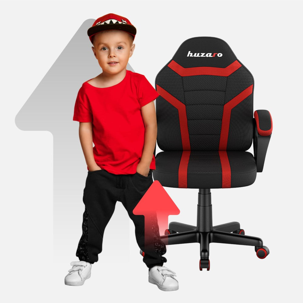 Polyuretan-gummihjul på Huzaro Ranger 1.0 gamingstol for barn