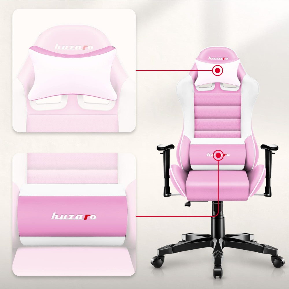Huzaro Ranger 6.0 Rosa – nakke- og korsryggpute i rosa utførelse