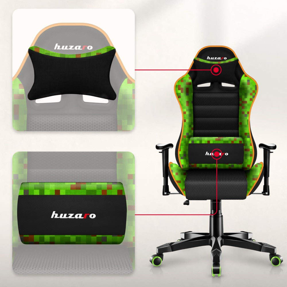 Huzaro Ranger 6.0 mesh-sete og korsryggpute – nærbilde
