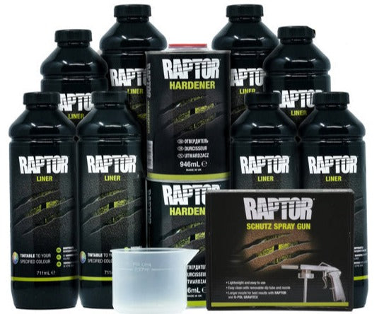 Bedliner Raptor Tintable - 8 Bottle Kit