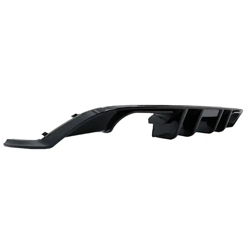 Rear Bumper Air Diffuser Suitable For Vw Golf 7.5 (2017-2019) r Look Piano Black - 2