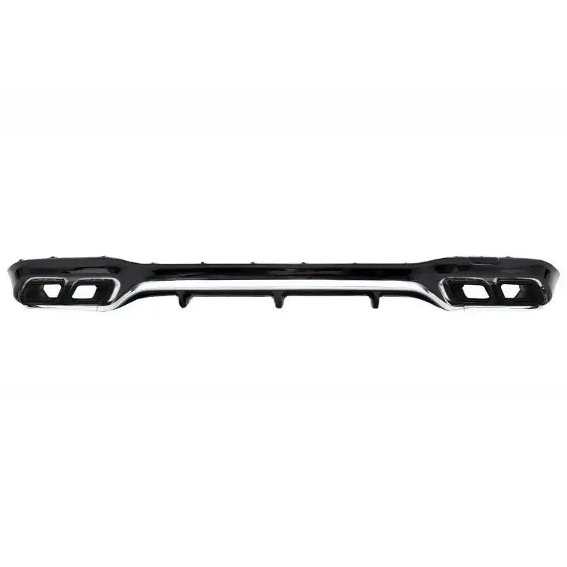 Rear Bumper Air Diffuser With Exhaust Muffler Tips Black Suitable For Mercedes E-class W213 Amg Line (2016-up) E63