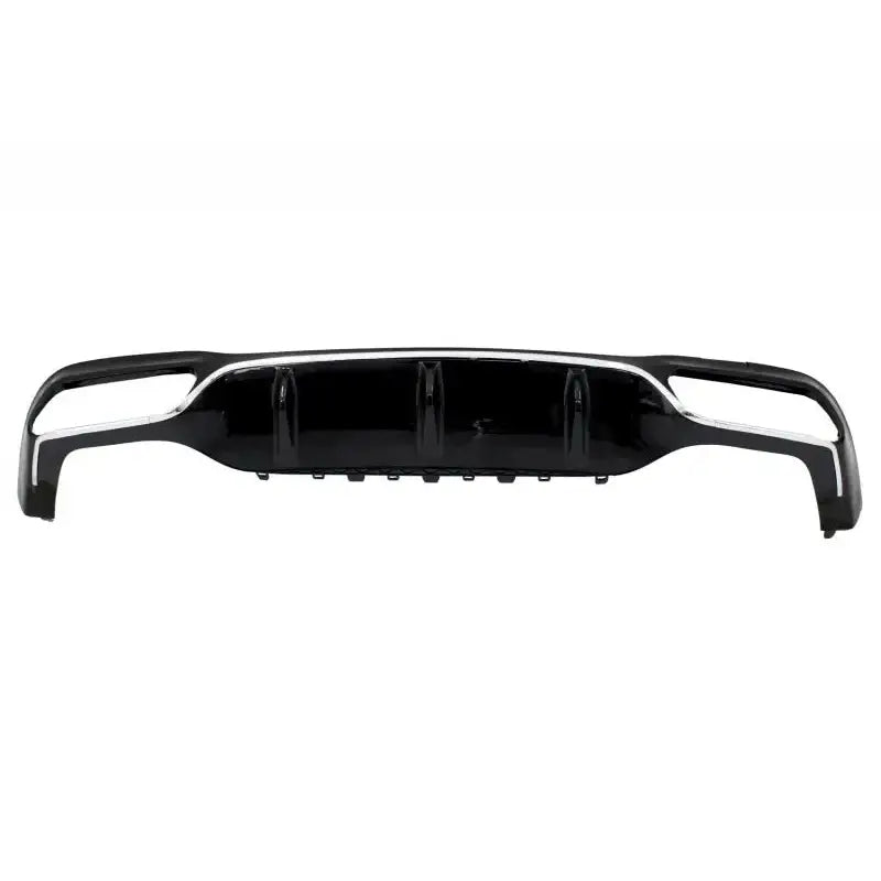 Rear Bumper Air Diffuser With Exhaust Muffler Tips Black Suitable For Mercedes E-class W213 Amg Line (2016-up) E63