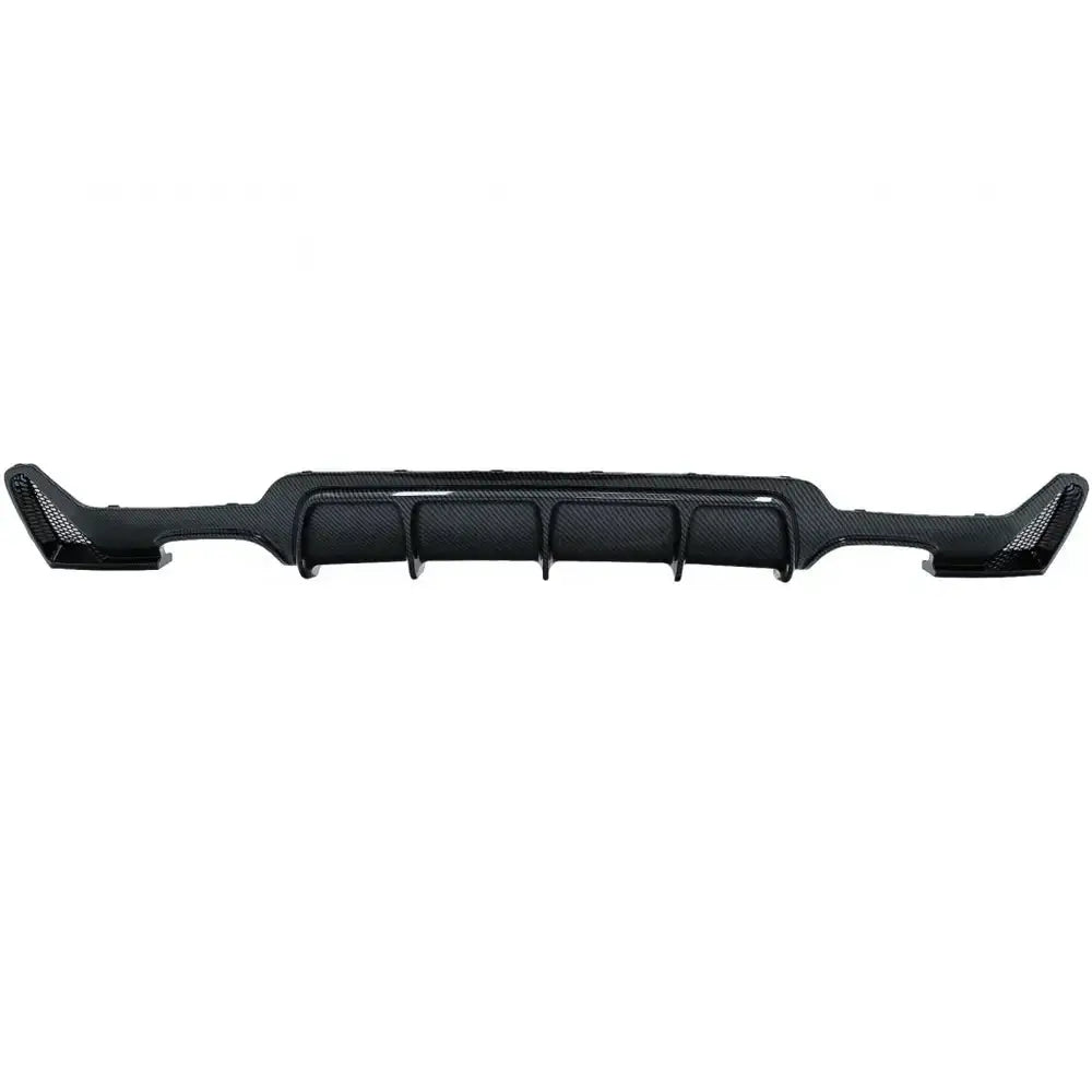 Rear Bumper Diffuser Suitable for Bmw 4 Series F32 F33 F36 (2013-2019) m Performance Design Carbon Film Coating Twin