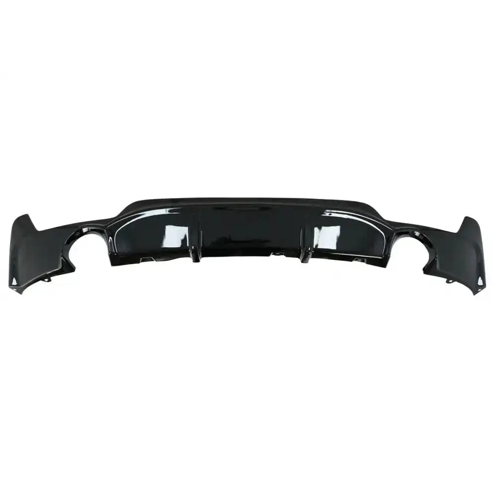 Rear Bumper Diffuser Suitable For Bmw F32 F33 F36 (2013-) Coupe Cabrio 4 Series m Performance Design Twin Single Outlet