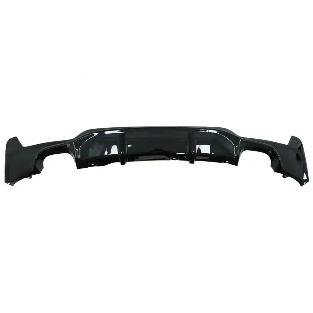 Rear Bumper Diffuser Suitable For Bmw F32 F33 F36 (2013-) Coupe Cabrio 4 Series m Performance Design Twin Double Outlet