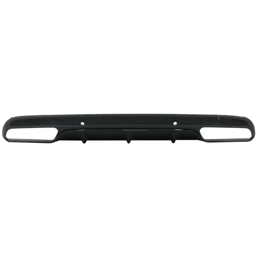 Rear Bumper Diffuser Suitable For Mercedes C-class W205 S205 (2014-2020) C63 Design Only For Sport Pack Black Edition