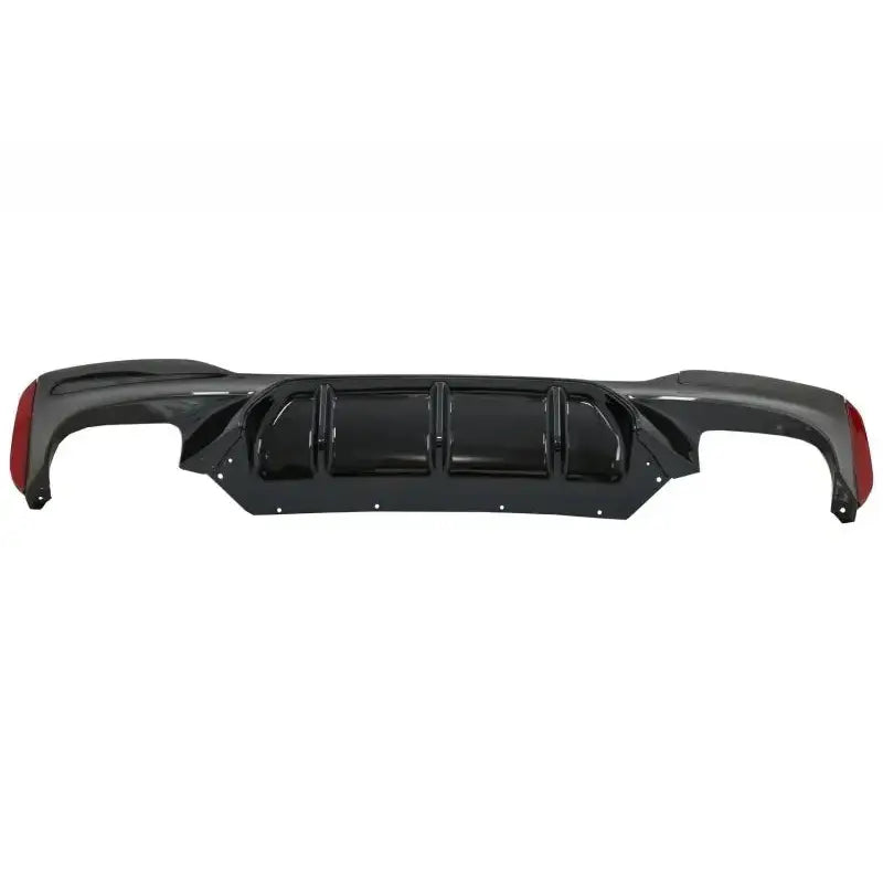 Rear Bumper Diffuser With Carbon Twin Exhaust Muffler Tips 6.8cm/2.67inch Suitable For Bmw 5 Series G30 G31 2017-up M5