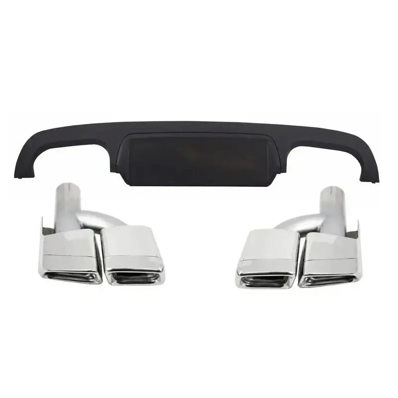 Rear Bumper Diffuser With Exhaust Muffler Tips Suitable For Mercedes S-class W221 (2005-2013) - 1