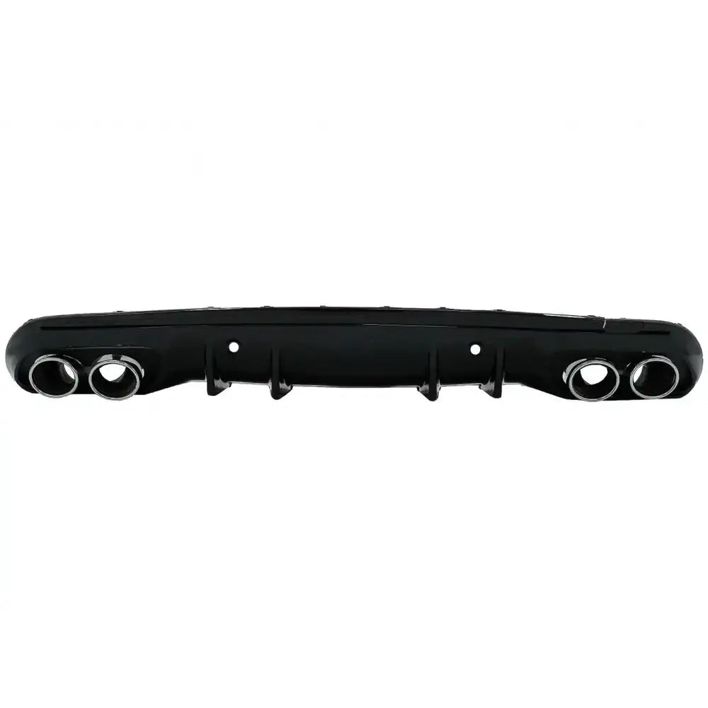 Rear Bumper Diffuser With Exhaust Muffler Tips Suitable For Mercedes C-class W205 S205 Sport Line (2014-2020) C43