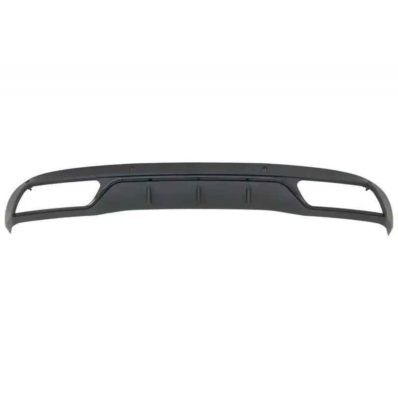 Rear Bumper Diffuser With Muffler Tips Suitable For Mercedes C-class W205 S205 (2014-2018) C63 Look Shadow Black And