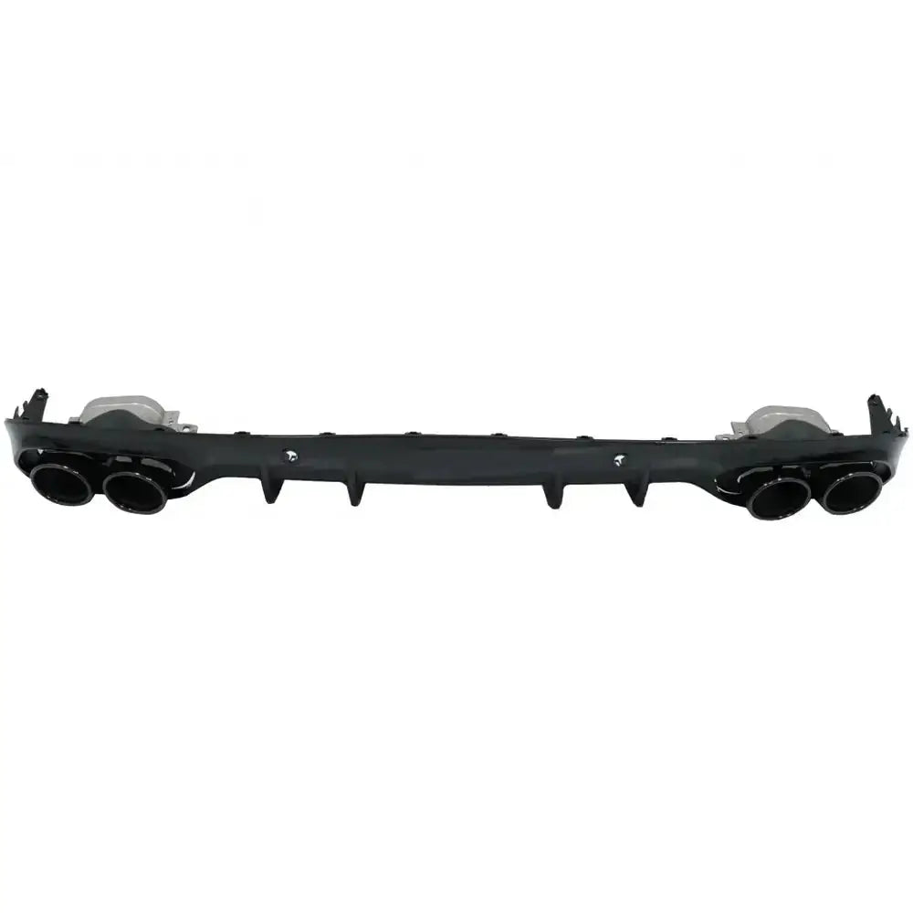 Rear Bumper Valance Diffuser Double Outlet With Exhaust Tips Suitable For Mercedes C-class C205 A205 Coupe Cabriolet