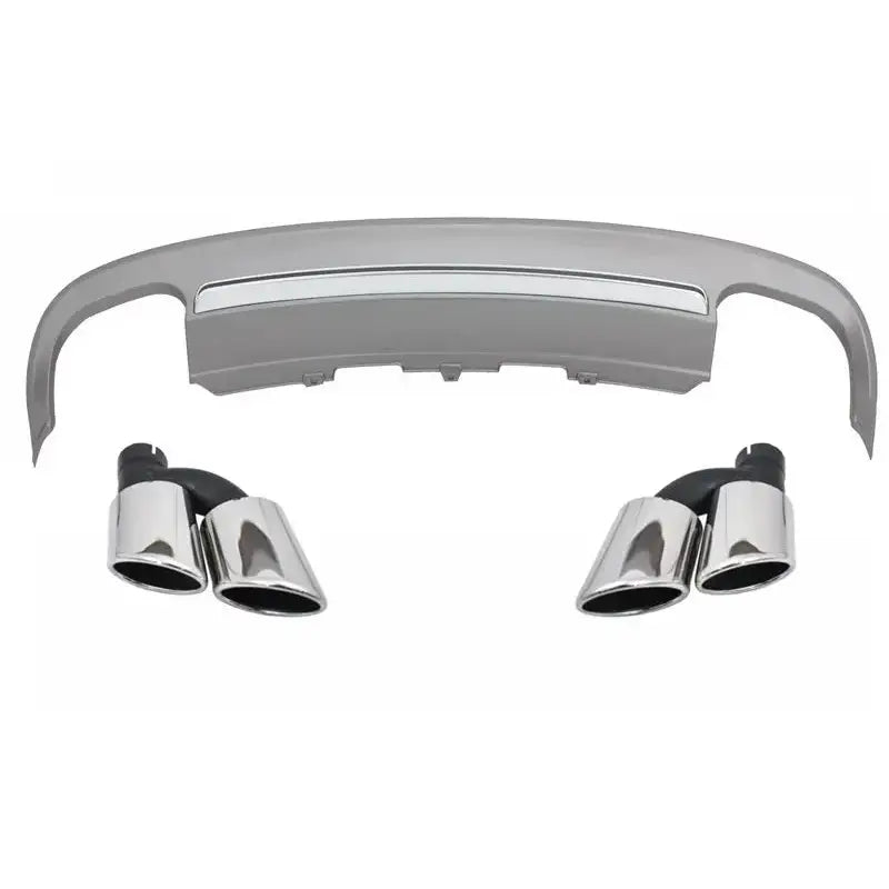 Rear Bumper Valance Diffuser Exhaust Muffler Tips Tail Pipes Suitable For Audi A5 8t 2 Doors Coupe/cabriolet