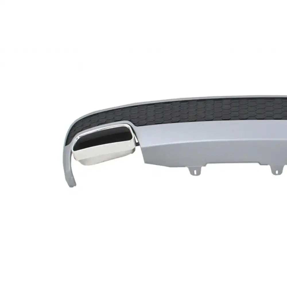 Rear Bumper Valance Diffuser & Exhaust Tips Suitable For Audi A6 4g Limousine (2011-2014) Facelift Look - 2