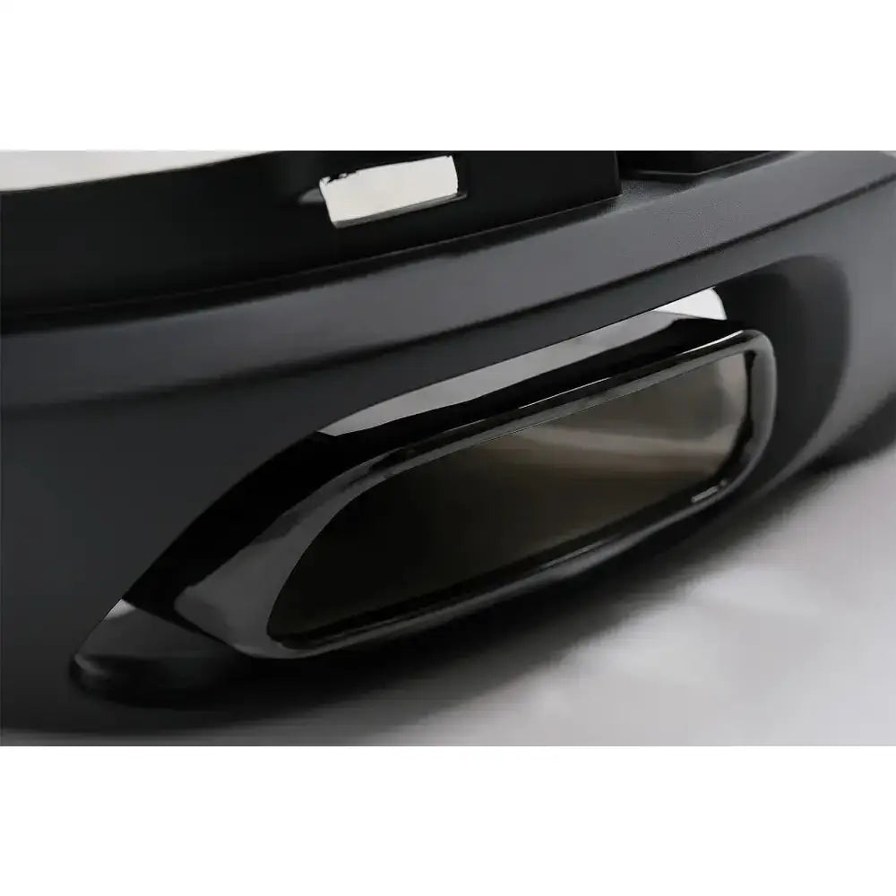 Rear Bumper Valance Diffuser & Square Exhaust Tips Suitable For Bmw X5 F15 (2013-2018) M-tech V8 Design For Standard