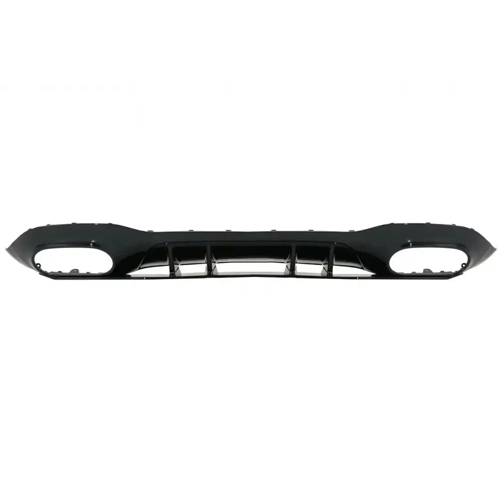 Rear Bumper Valance Diffuser Suitable for Mercedes A-class W177 Hatchback (2018-up) Black Exhaust