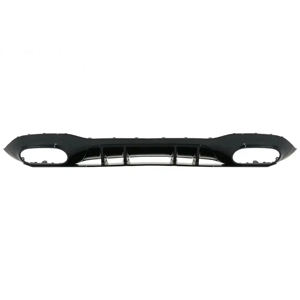 Rear Bumper Valance Diffuser Suitable For Mercedes A-class W177 Hatchback (2018-up) Chrome Exhaust - 2