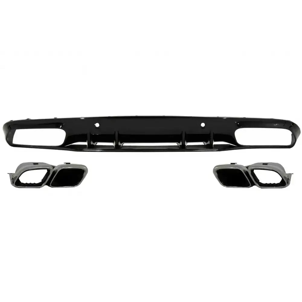 Rear Bumper Valance Diffuser Suitable For Mercedes C-class C205 A205 Coupe Cabriolet (2014-2019) Facelift C63s Design