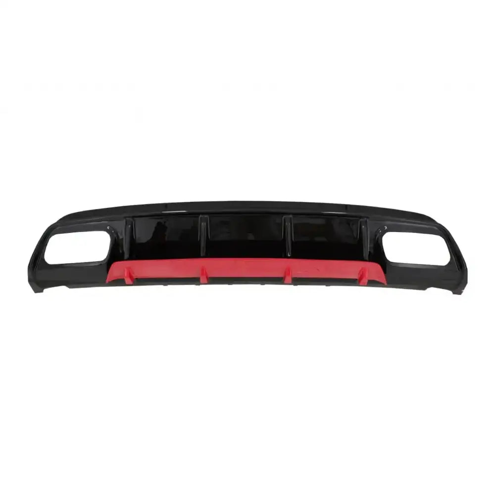 Rear Bumper Valance Diffuser Suitable For Mercedes W176 A-class (2012-2018) A45 Facelift Design Red Edition - 3