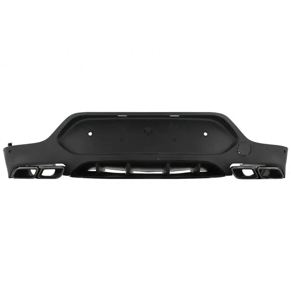 Rear Diffuser With Exhaust Muffler Tips Suitable for Mercedes Glc Coupe C253 Sport Line (2015-2019) Glc63 Design Black