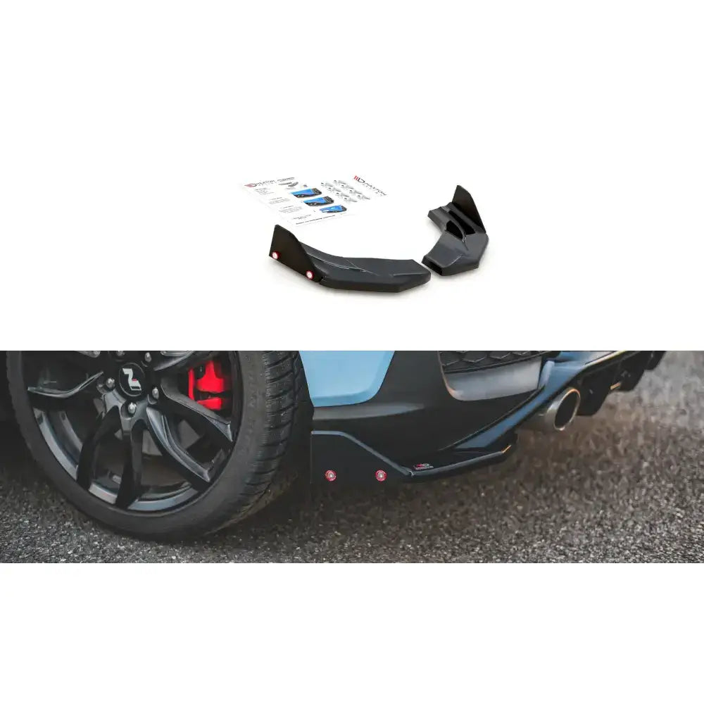 Rear Side Splitters + Flaps V.7 Hyundai I30 n Mk3 Hatchback - 1