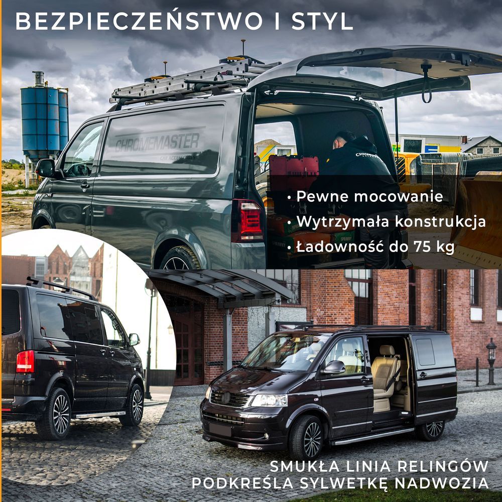 Takrails sort Vw Amarok I � monteringsdetaljer