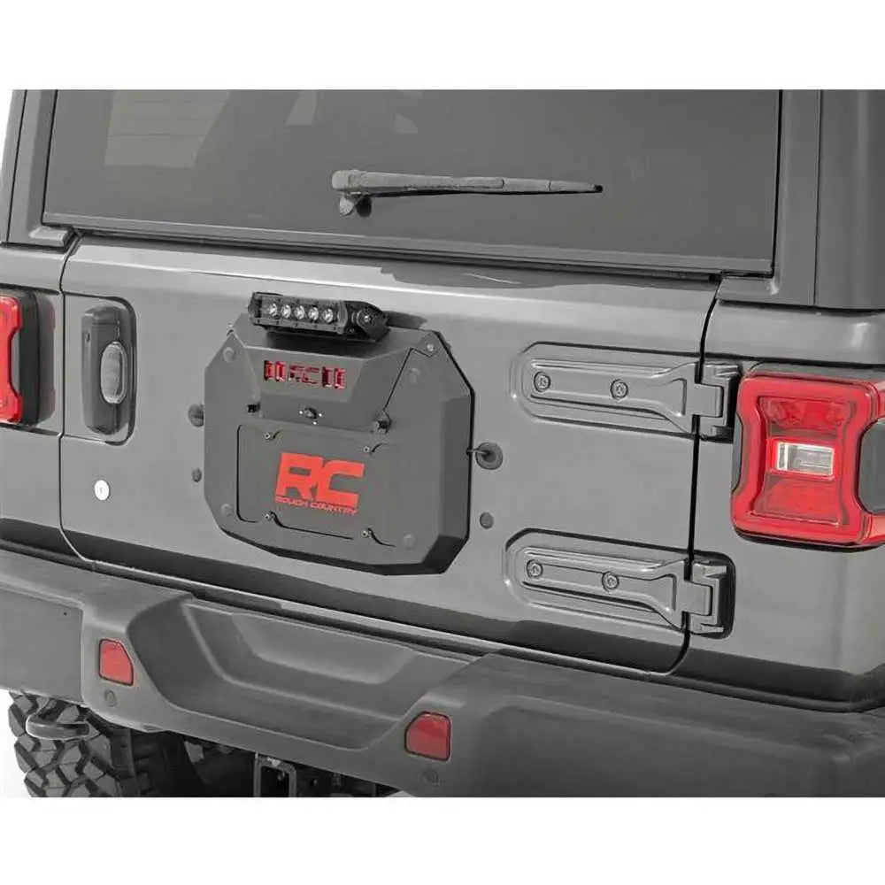 Relokasjon Av Nummerskilt Med Led-lys Black Series Rough Country - Jeep Wrangler Jl 4xe 21- - 3