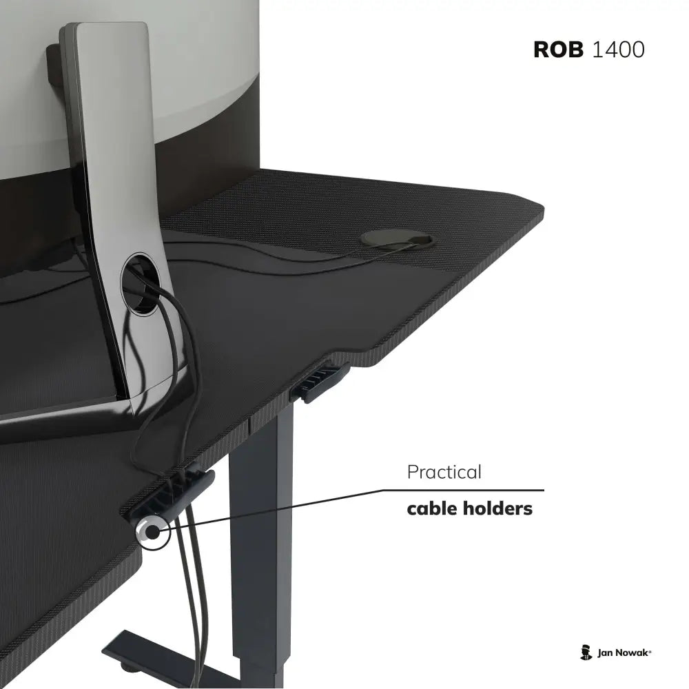 Rob Elektrisk Heve-senke Skrivebord 1400 x 720 x 600 Mm Antrasitt - 3