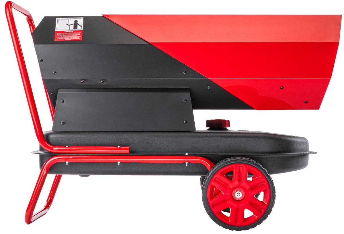 Dieselvarmer Red Technic 40 kW med termostat og LCD-panel, produktbilde