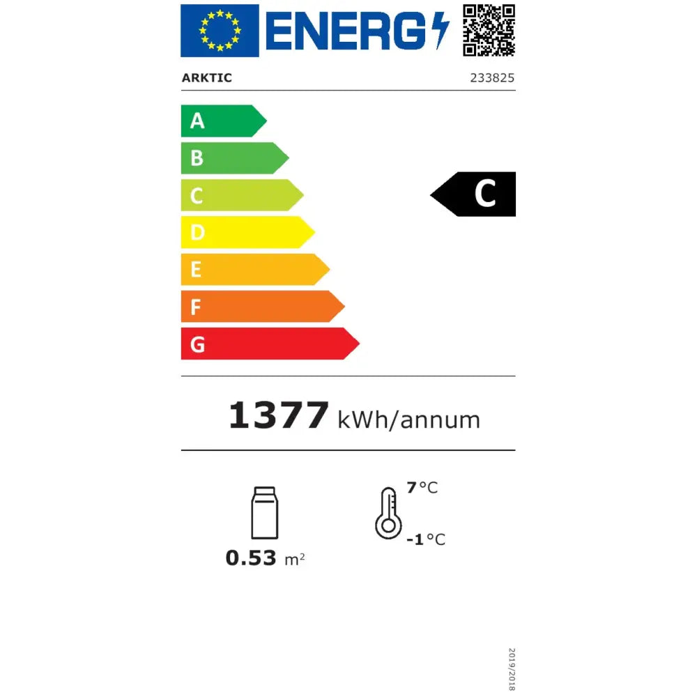 Rund Konditori Kjøleskap 3 Hylle Led 100l - 7