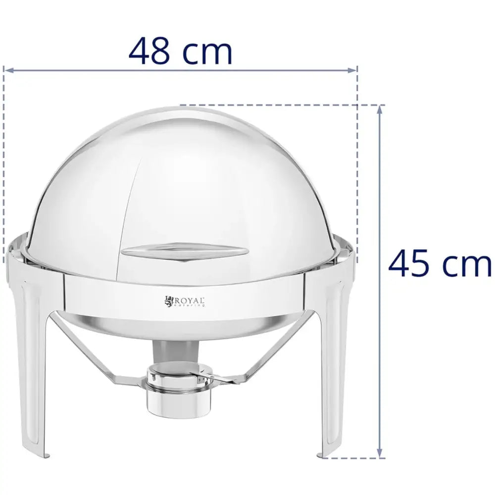 Rund Serveringsvogn Med Rolltop-lokk 5,8 l - 6