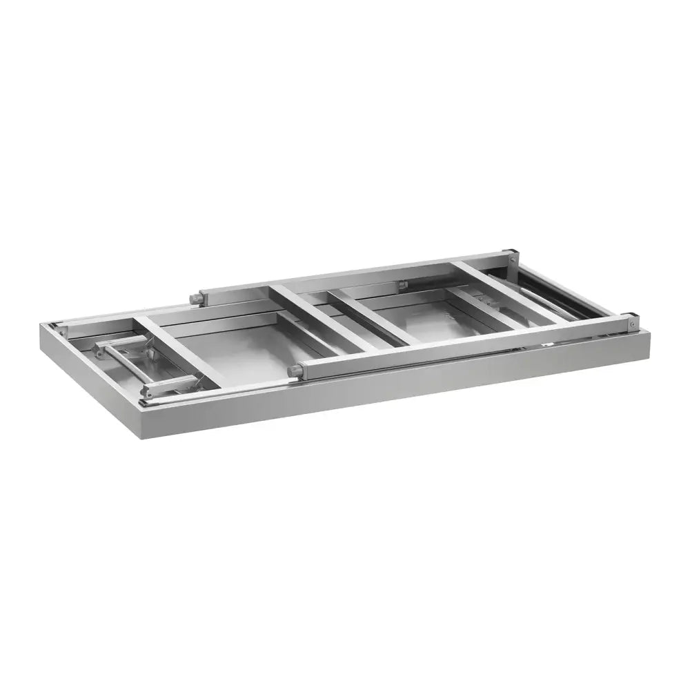 Sammenleggbar Rustfritt Stål Arbeidsbord 120 x 60cm Opptil 120kg Royal Catering Rcat-120k