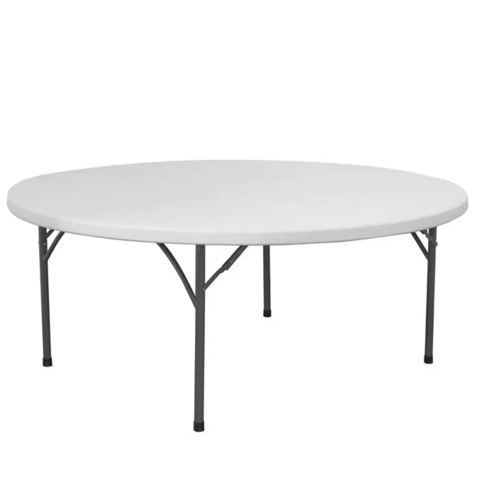 Sammenleggbart Hvit Rundt Serveringsbord 180cm 250 Kg - Hendi 810941 - 1