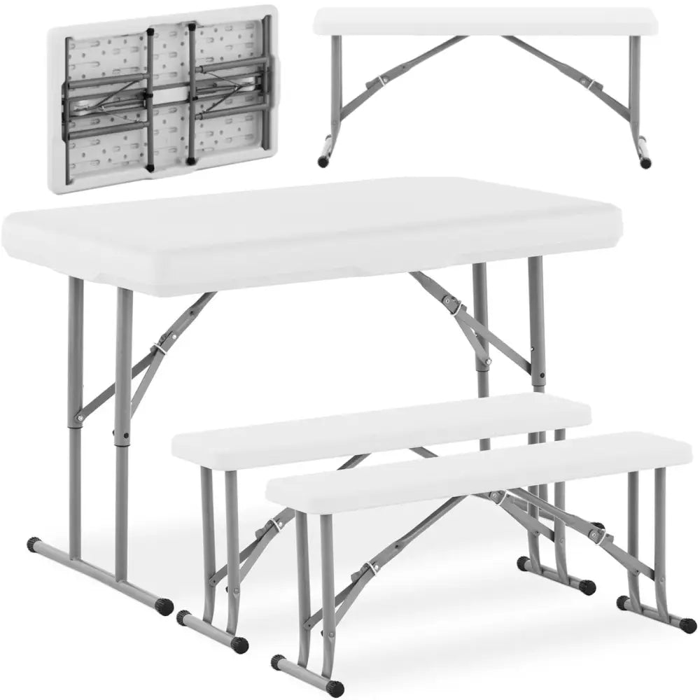 Sammenleggbart Piknikbord Med Benk 113 x 68 x 73 Cm - 1