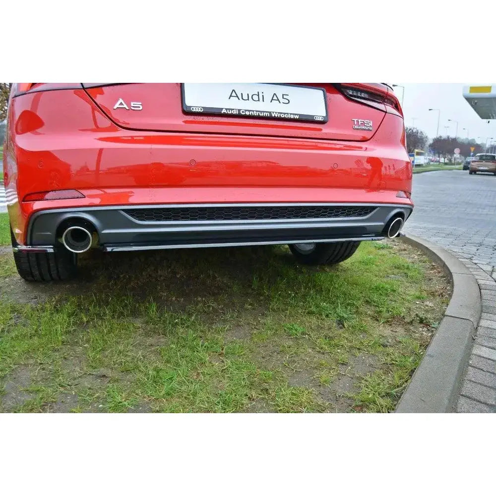 Sentersplitter Bak (uten Vertikale Finner) Audi A5 F5 S-line - 3