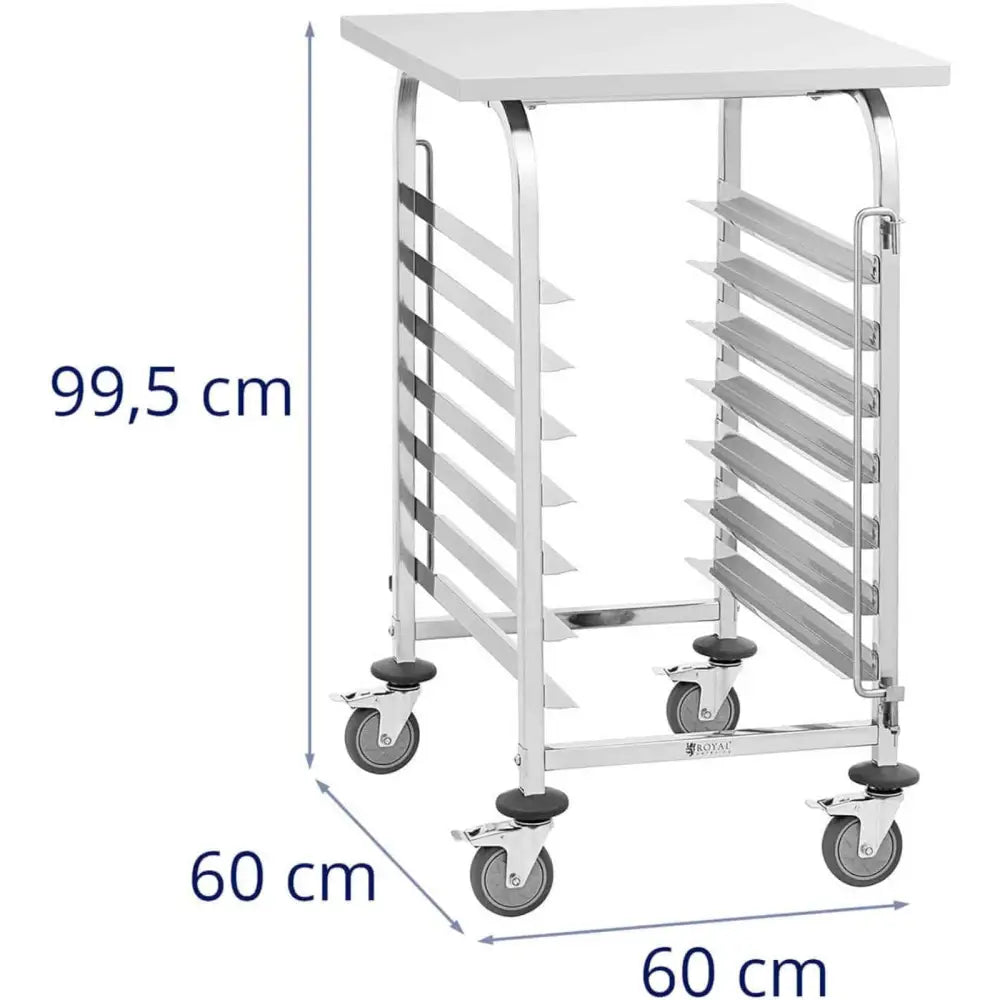 Server Kapasitetstralle Med Hylle For Transport Av 7 Brett 60 x 60 Cm Med Hylle - 8