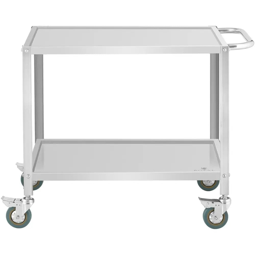 Serveringsvogn Med 2 Hyller 80 x 57 Cm Til Catering Opptil 100 Kg - 2