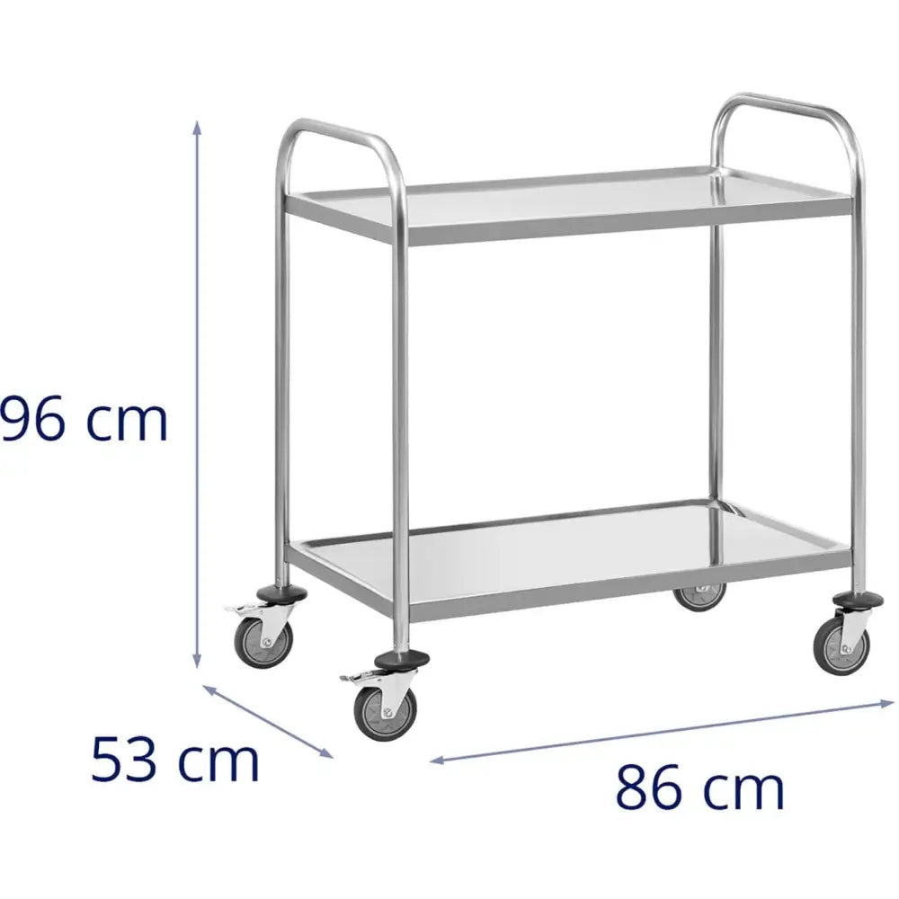 Serveringsvogn Med 2 Hyller - 82.5 x 50.5 Cm - 40 Kg - 8