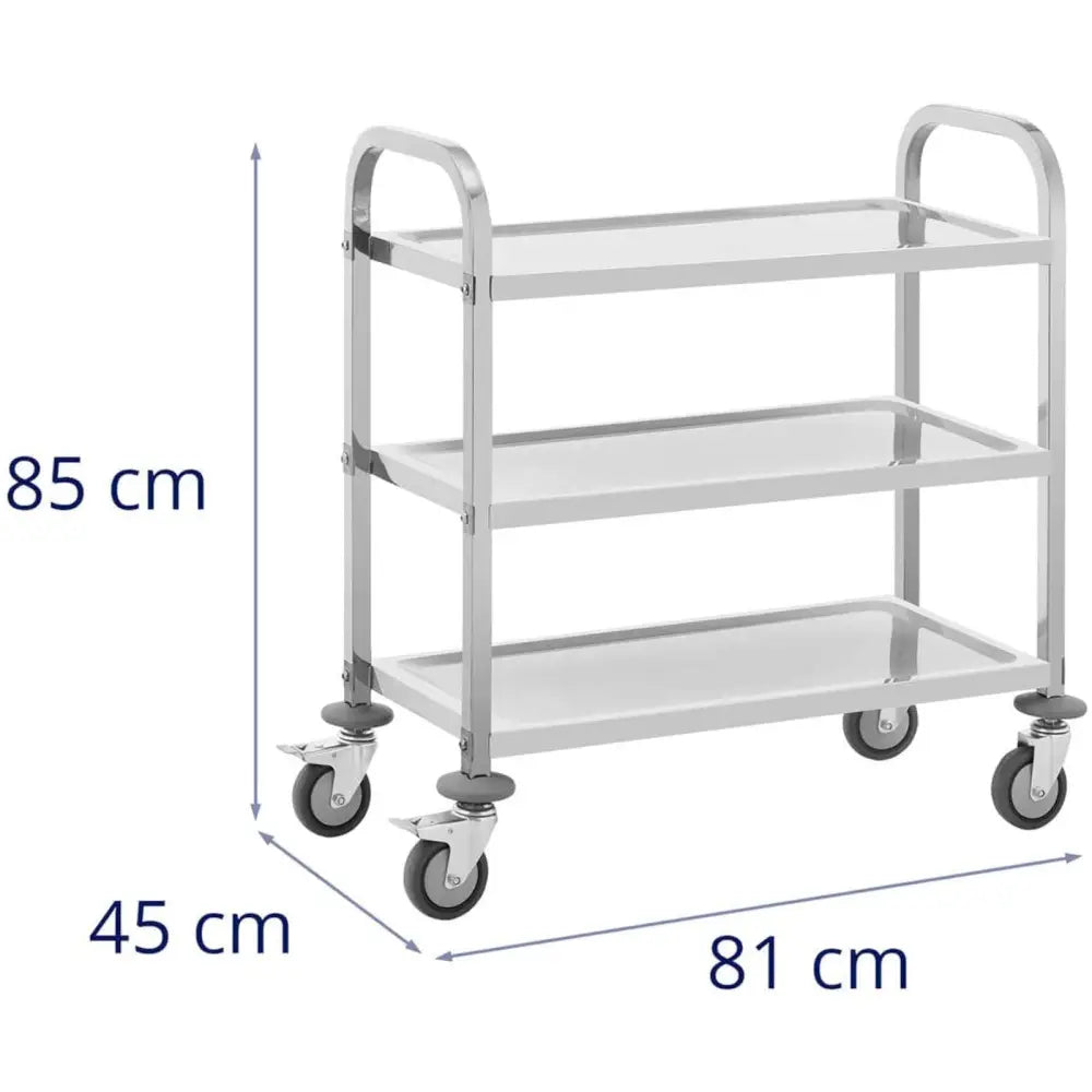 Serveringsvogn Med 3 Hyller 69 x 34 Cm Opp Til 81 Kg. - Produsentkode: 1020802 - 5