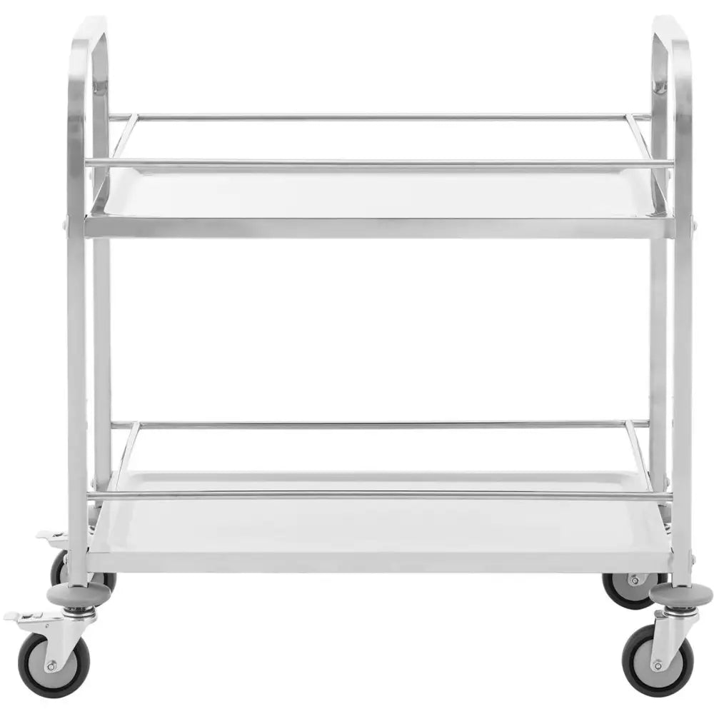 Serveringsvogn Med To Hyller For Catering 70 x 38 Cm Bærekraftig Opptil 72 Kg. - 4