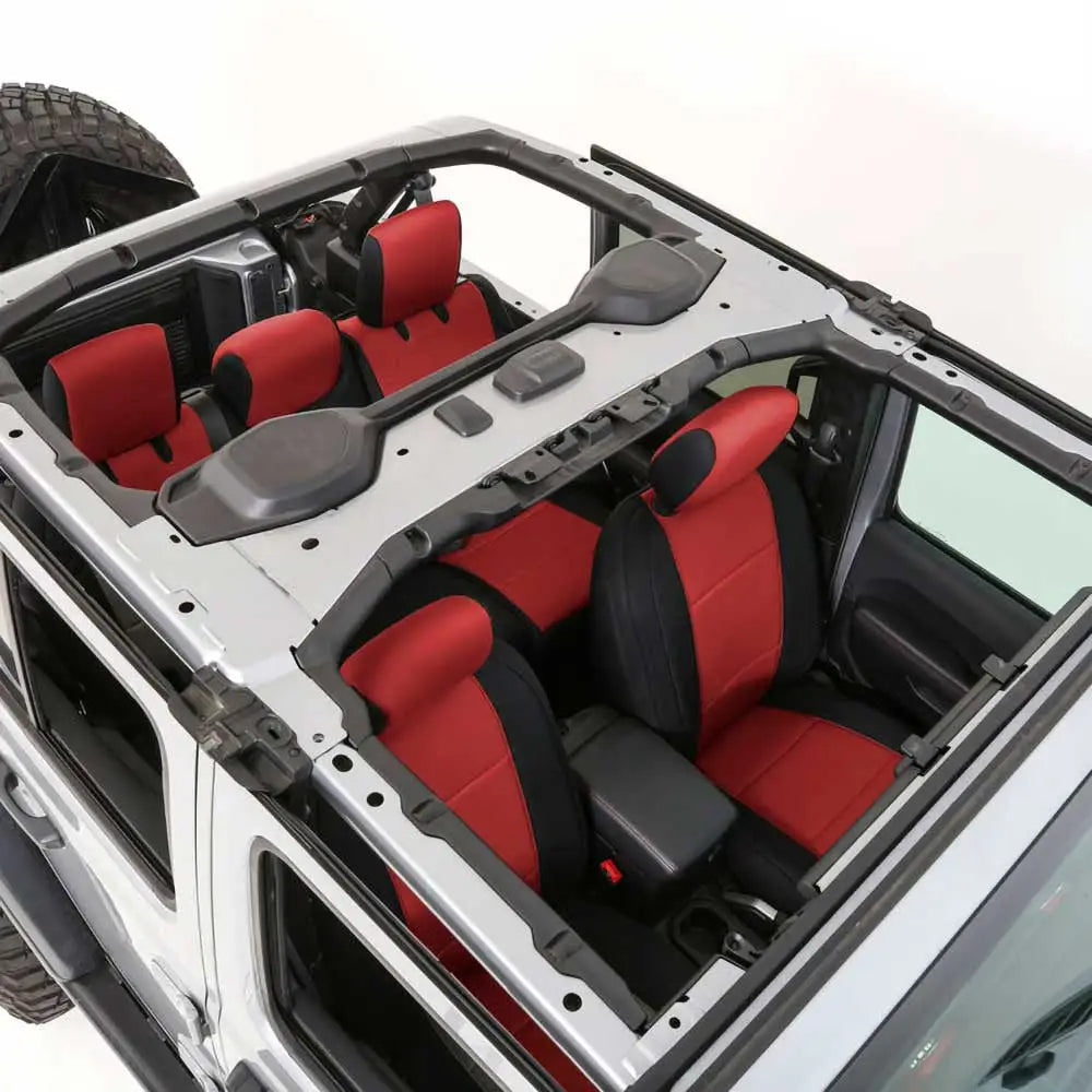 Setetrekk i Rødt Neopren Fra Smittybilt - Jeep Wrangler Jl 4xe 21- - 2